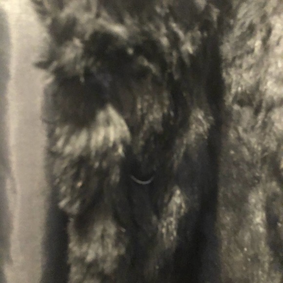 Vintage France Black rabbit fur coat M - Picture 4 of 11